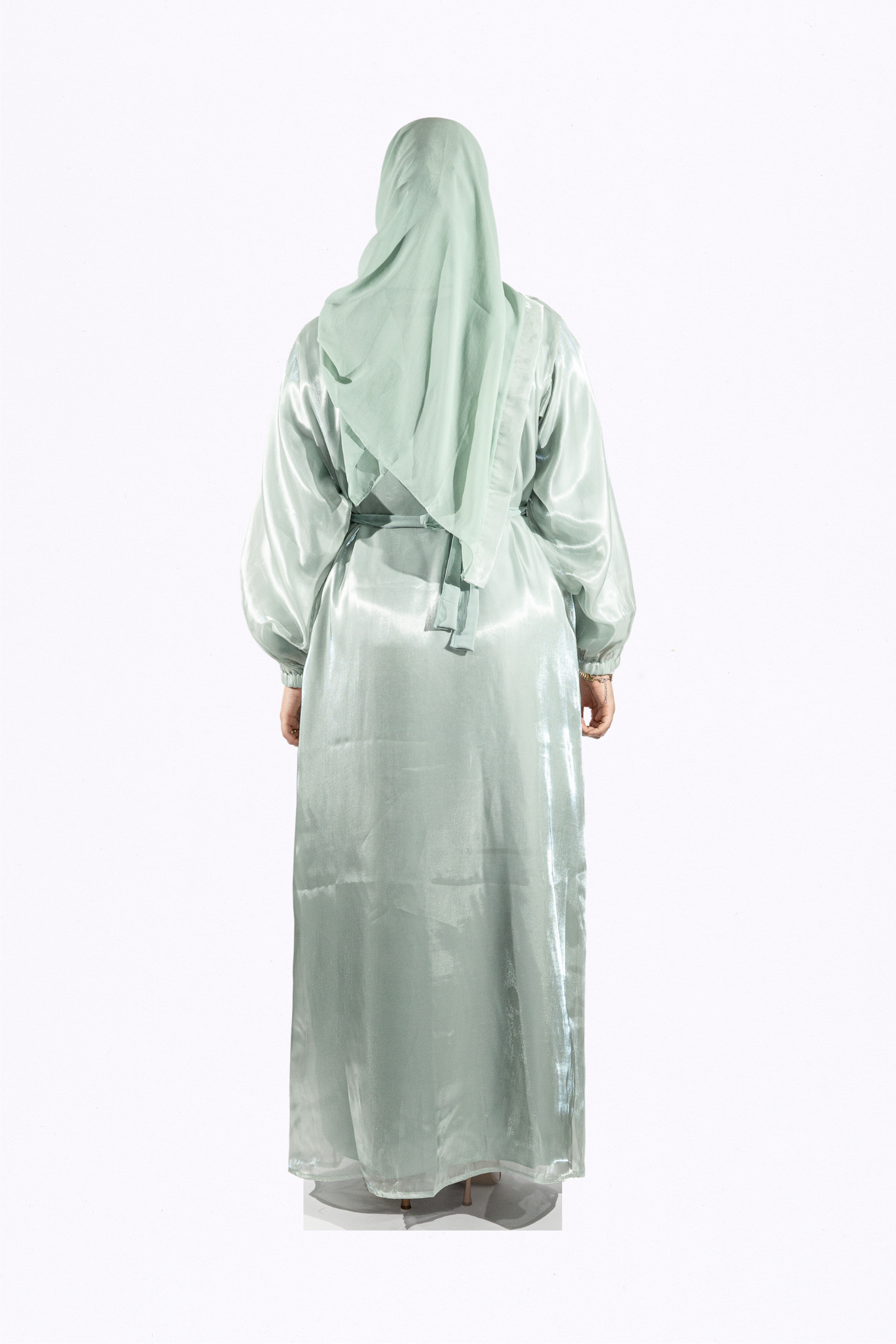 Abaya Ameera vert d'eau