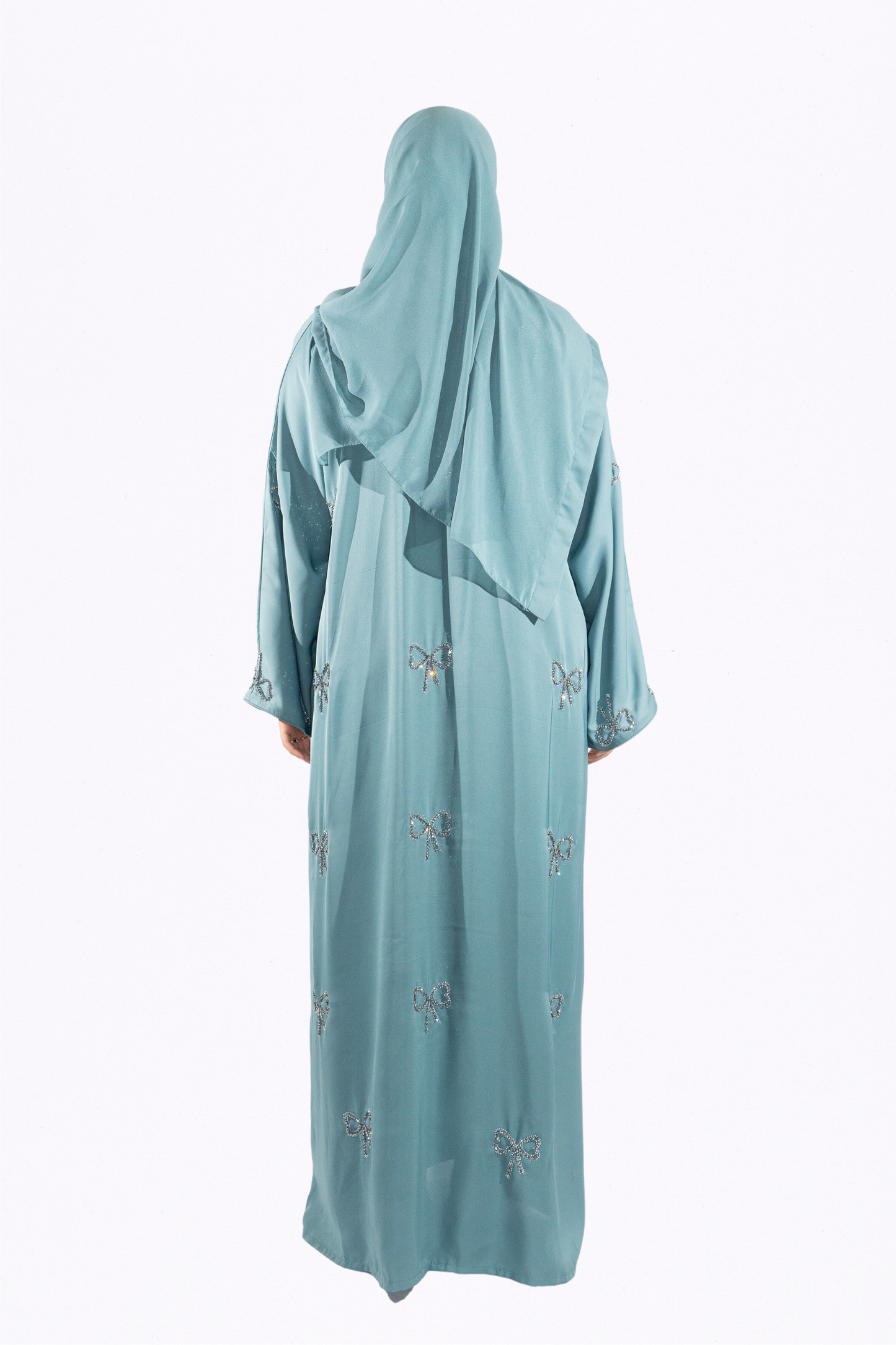 Abaya Areej Bleu Canard