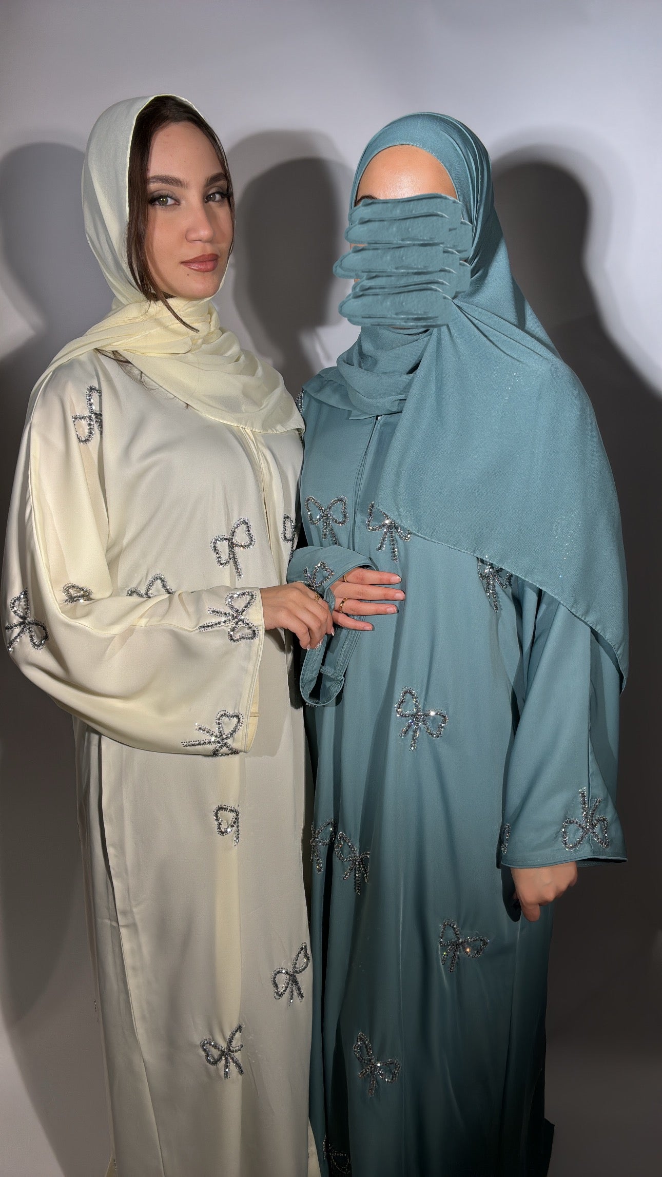 Abaya Areej Bleu Canard