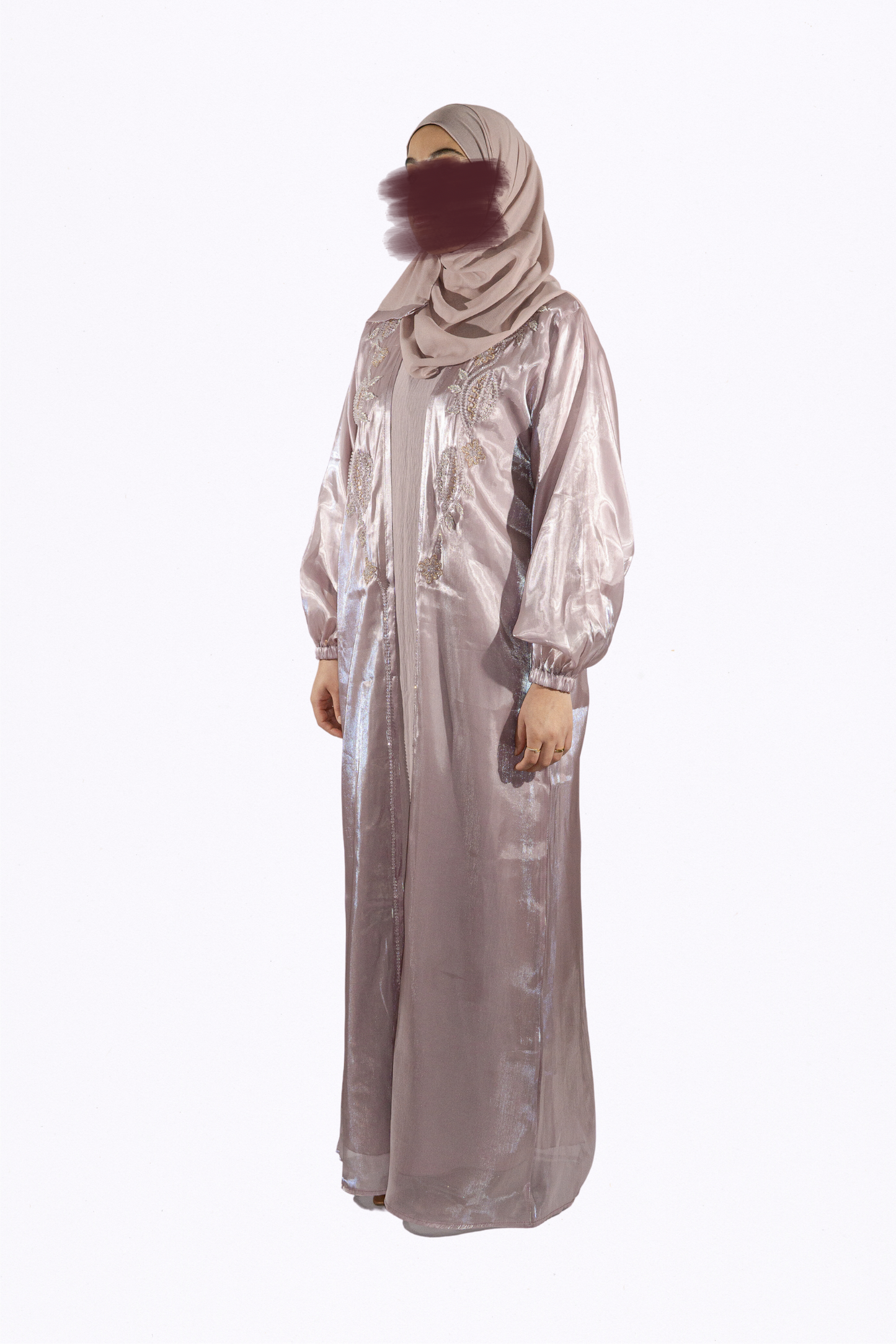 Abaya Ameera Rose poudré